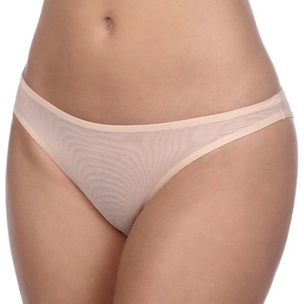NWT Timpa Mesh Bikini cut Panty - Nude size Large